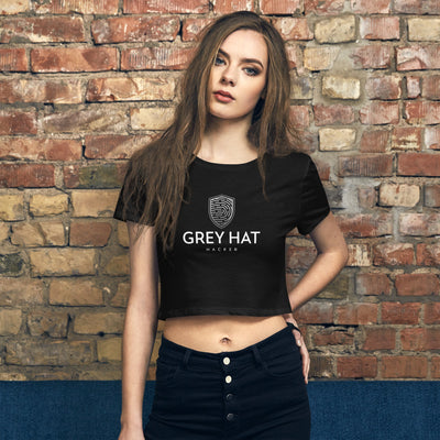 Grey Hat Hacker v1 - Women’s Crop Tee