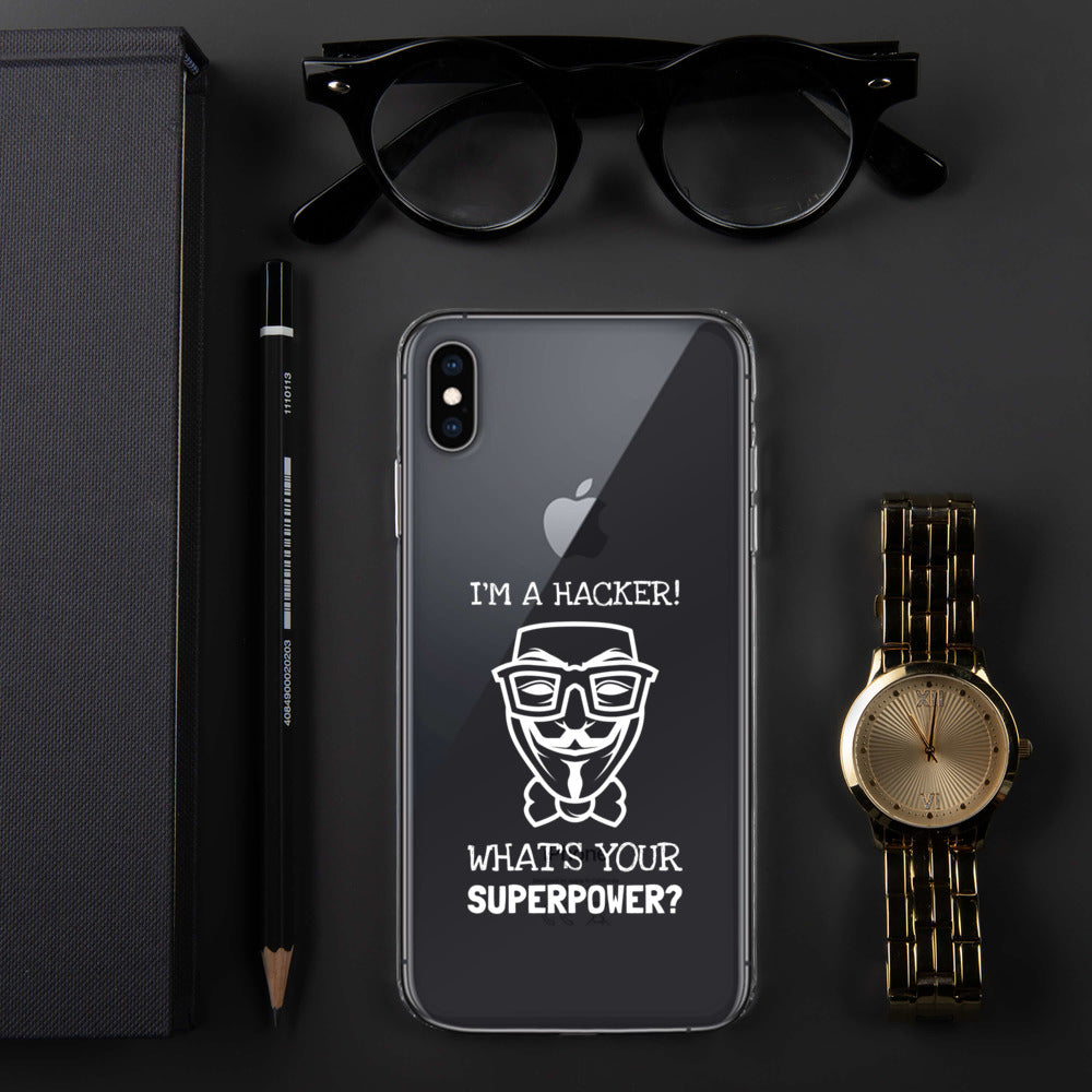 I'm a hacker! What's your superpower? - iPhone Case