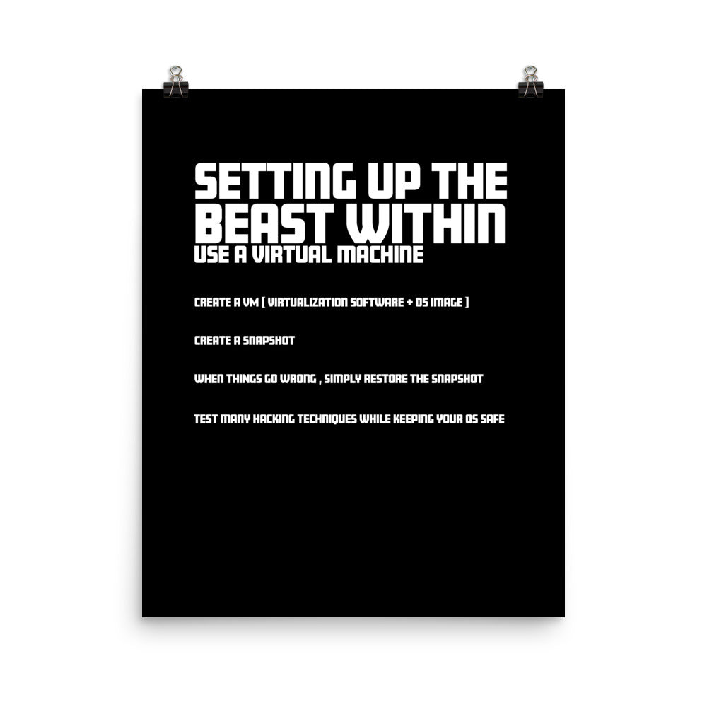 Setting Up the beast within - Poster