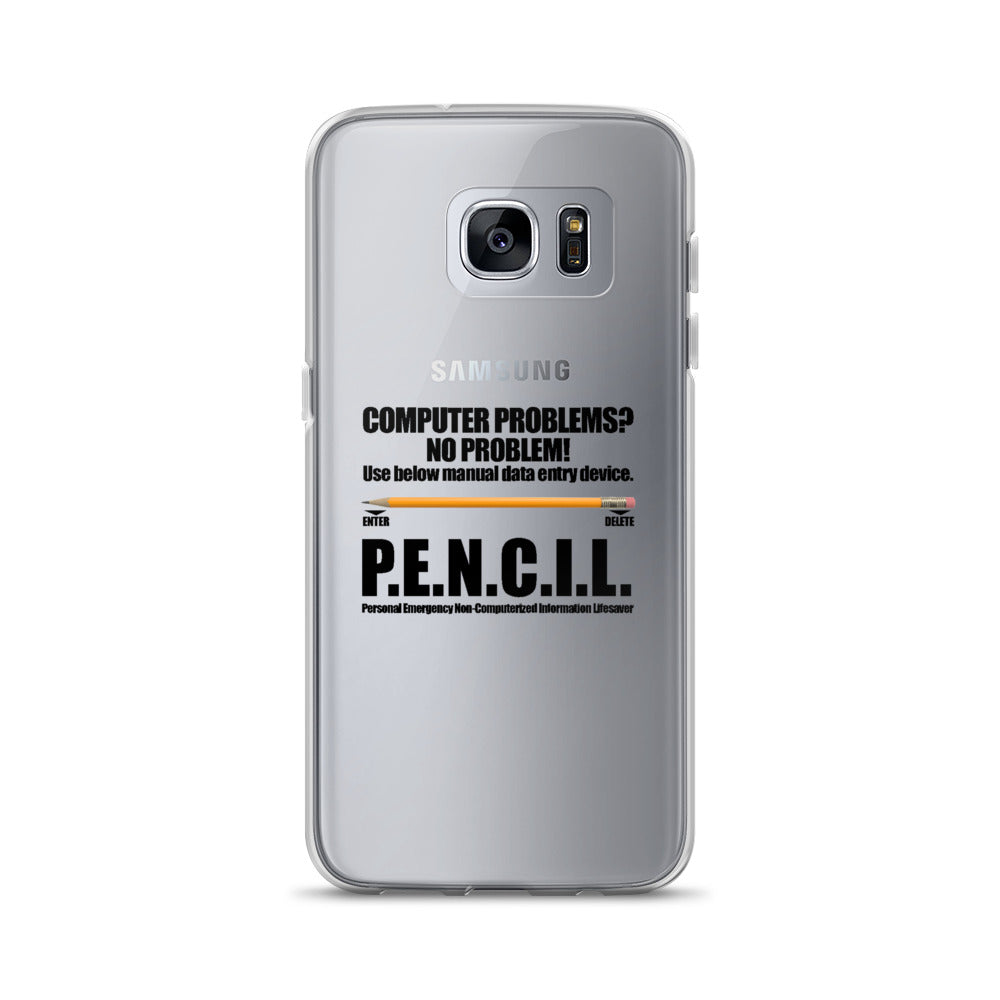P.E.N.C.I.L. - Samsung Case (black text)