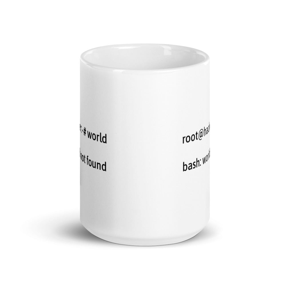 Linux Tweaks - world not found - Mug