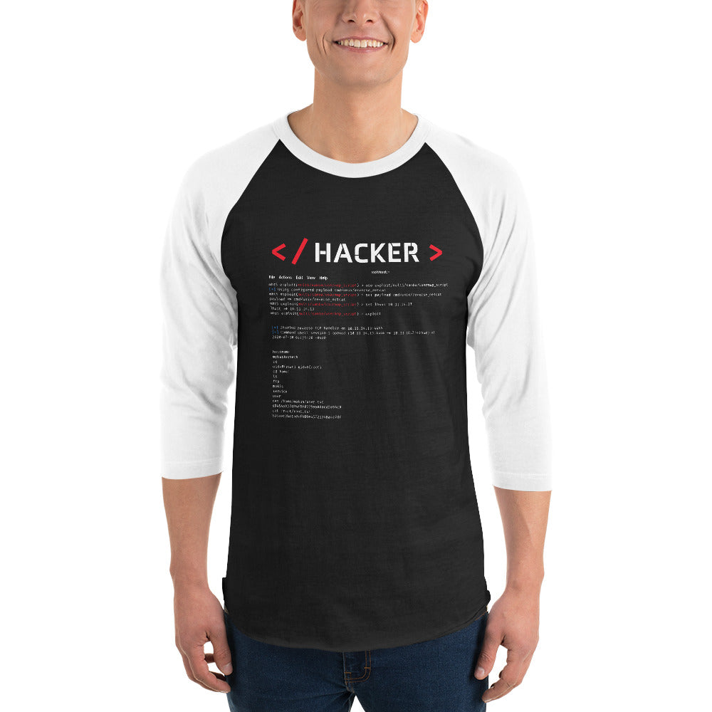 Hacker v.1 - 3/4 sleeve raglan shirt