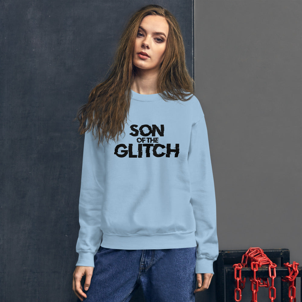 Son of the glitch - Unisex Sweatshirt (black text)