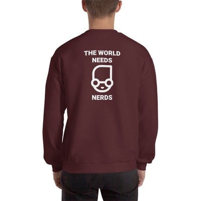 The world needs nerds - Unisex Sweatshirt (white text)