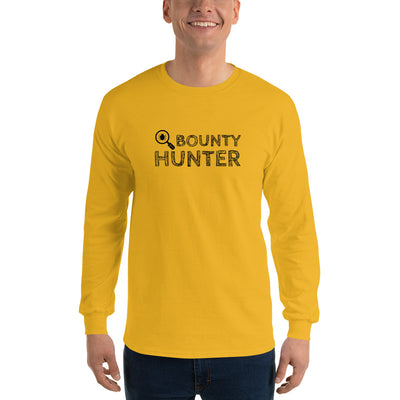 Bug bounty hunter - Long Sleeve T-Shirt (black text)