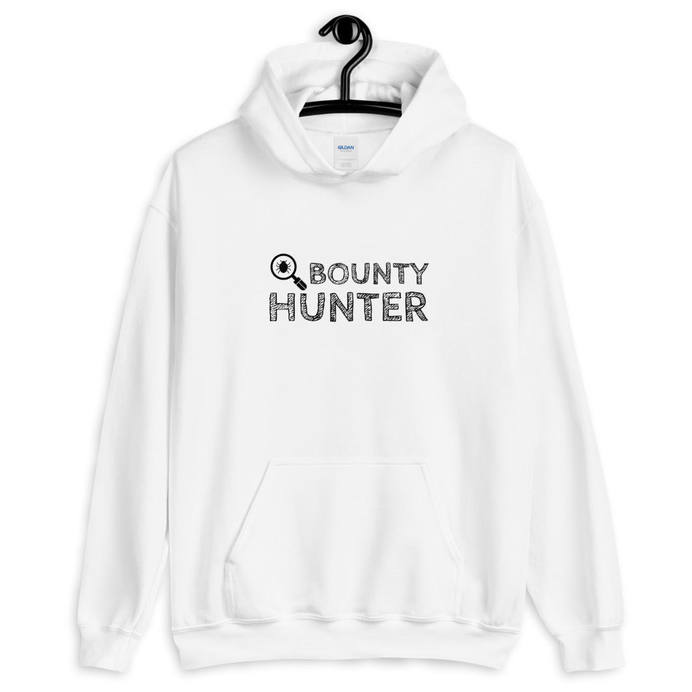 Bug bounty hunter - Hooded Sweatshirt (black text)