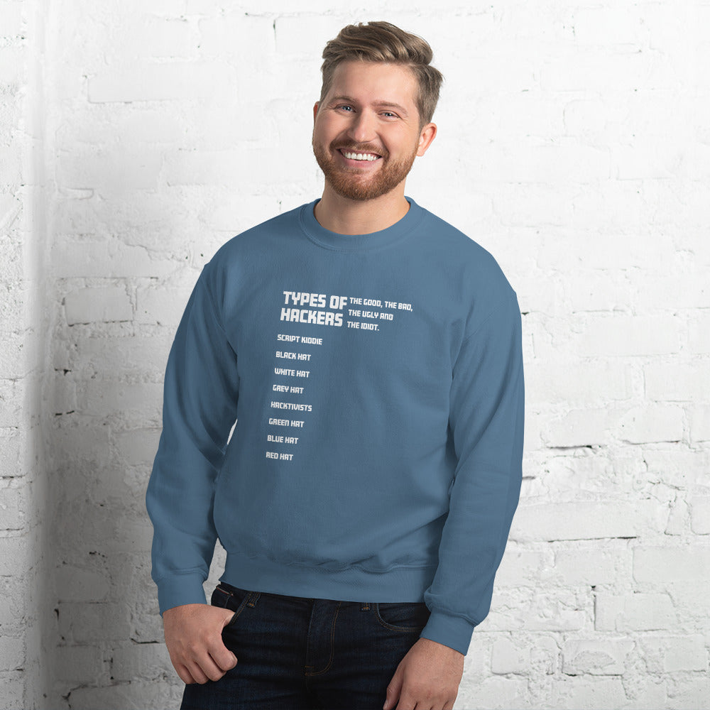 Types Of Hackers - Unisex Sweatshirt