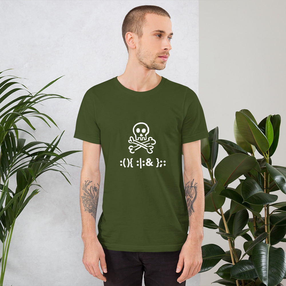 Bash Fork Bomb Linux - Short-Sleeve Unisex T-Shirt