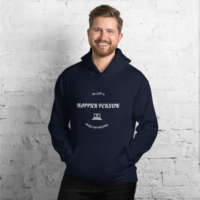 I'm a happier person when I'm hacking  - Unisex Hoodie