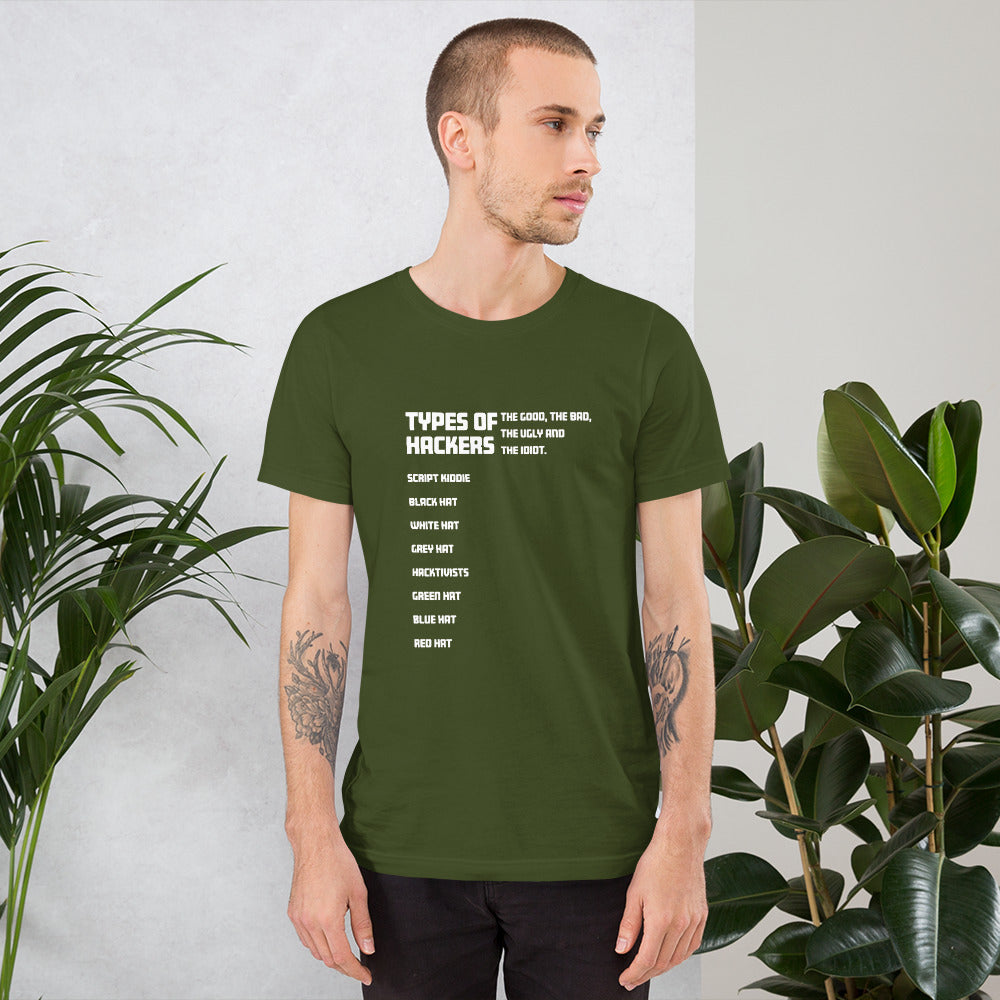 Types Of Hackers - Short-Sleeve Unisex T-Shirt