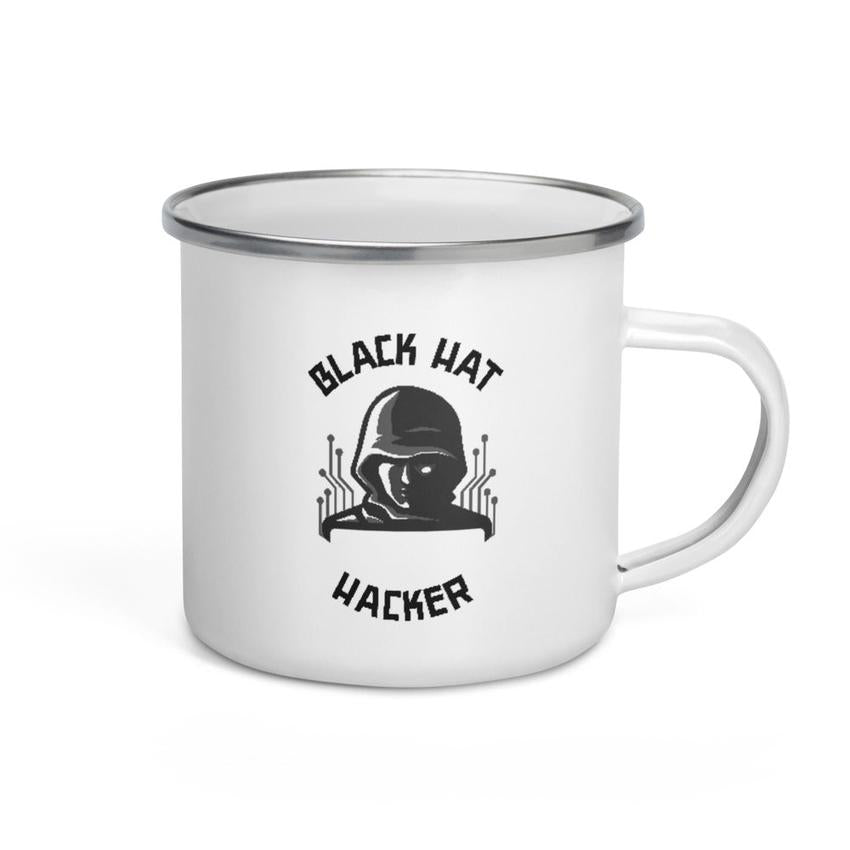 Black Hat Hacker - Enamel Mug – MyHackerTech