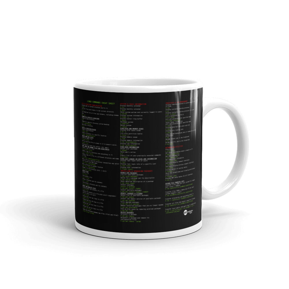 Linux Commands Cheat Sheet - Mug