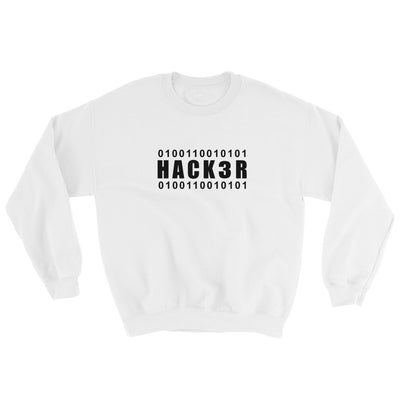 0100110010101 Hack3r - Sweatshirt (black text)