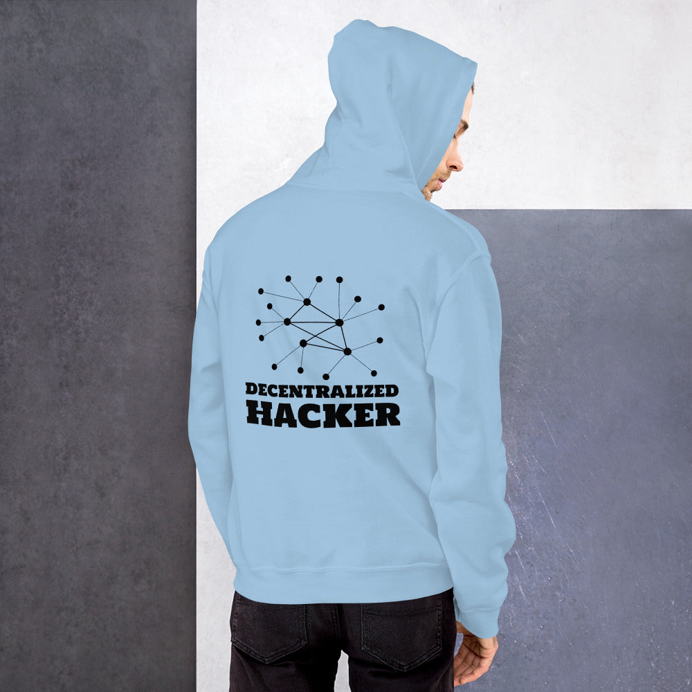 Decentralized Hacker  - Unisex Hoodie (black text)