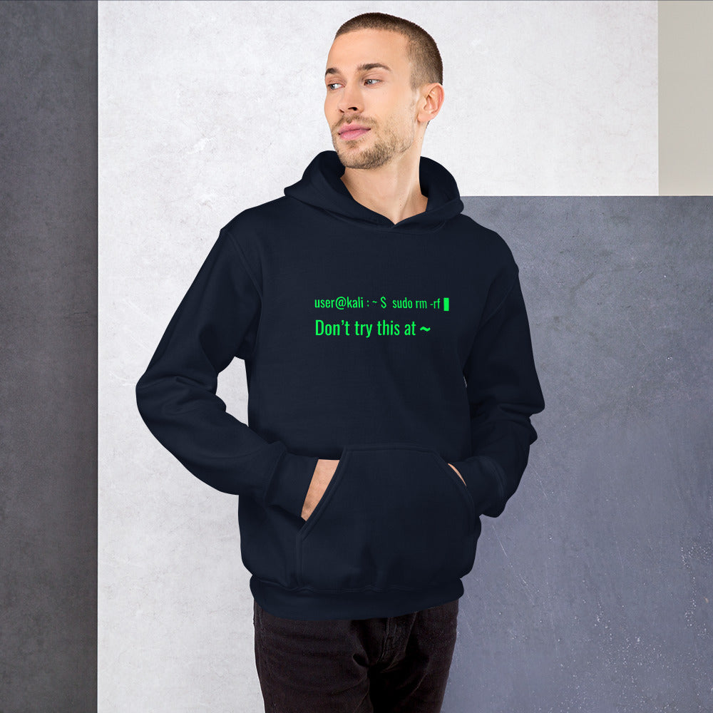 sudo rm -rf  - Don't try this at home - Unisex Hoodie