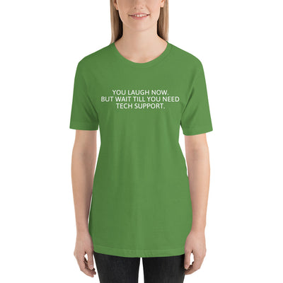 Tech Support - Short-Sleeve Unisex T-Shirt (white text)