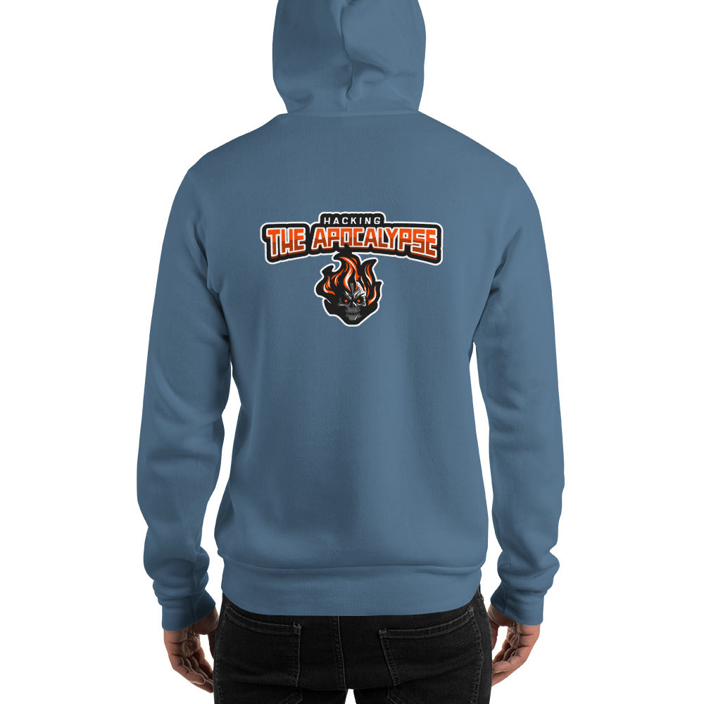 Hacking the apocalypse v1 - Unisex Hoodie (with back design)