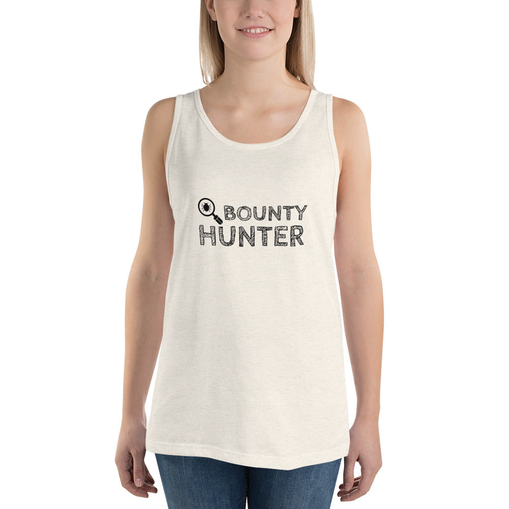 Bug bounty hunter - Unisex  Tank Top (black text)