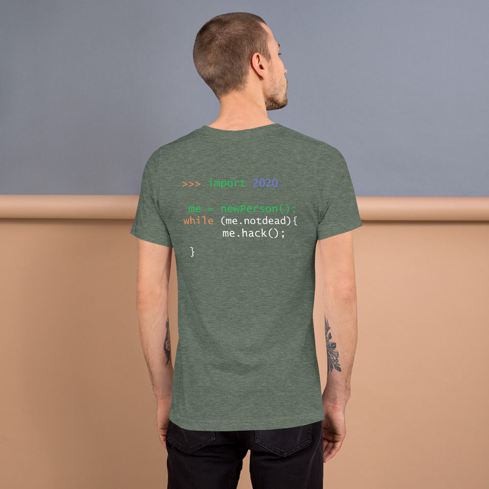 >>> import 2020  me = newPerson(); - Short-Sleeve Unisex T-Shirt