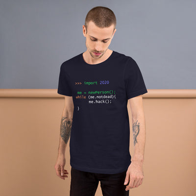 >>> import 2020  me = newPerson(); - Short-Sleeve Unisex T-Shirt