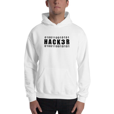 0100110010101  Hack3r - Hooded Sweatshirt (black text)