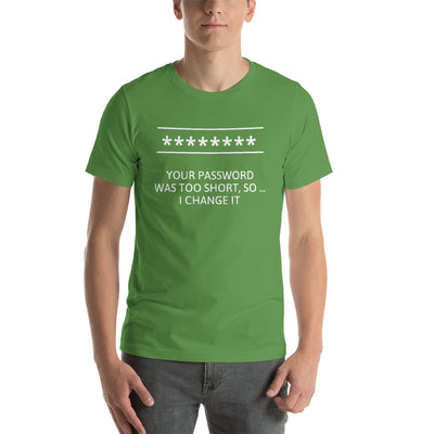 Password - Short-Sleeve Unisex T-Shirt (white text)