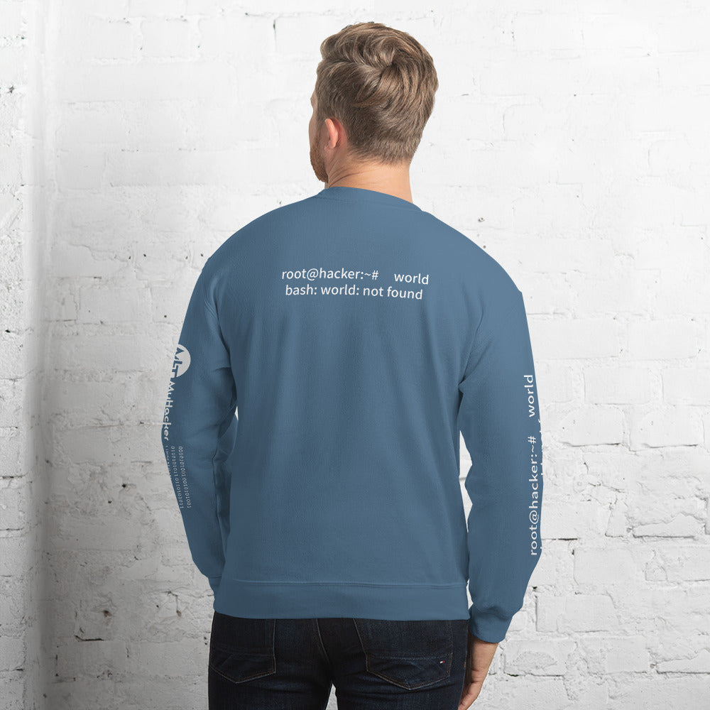 Linux Tweaks - world not found - Unisex Sweatshirt ( with all sides designs)
