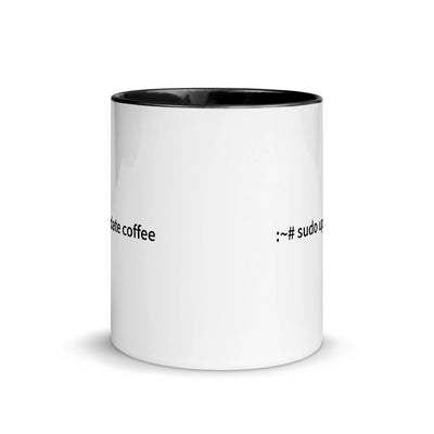 sudo update coffee - Mug with Color Inside