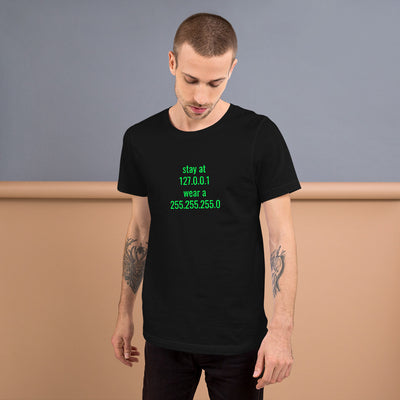 stay at at home, wear a mask - Short-Sleeve Unisex T-Shirt (v2)