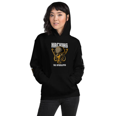Hacking the apocalypse - Unisex Hoodie (with all sides design)