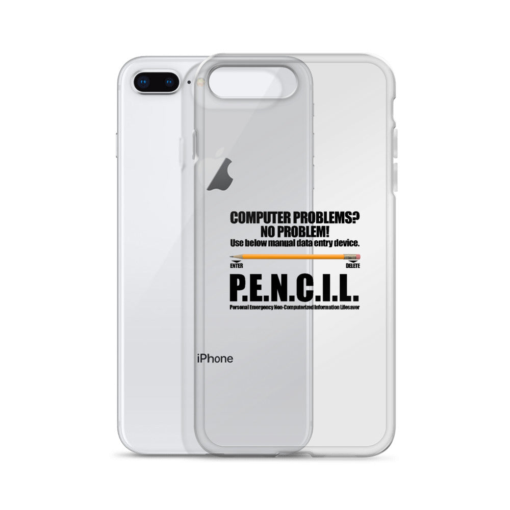 P.E.N.C.I.L. - iPhone Case (black text)