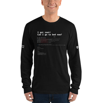 I got root! Can I go to bed now? - Long sleeve t-shirt
