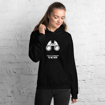 I stopped my reconnaissance to be here  - Hooded Sweatshirt (white text)