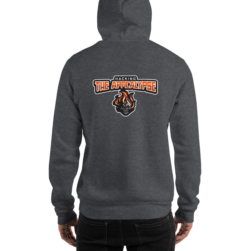 Hacking the apocalypse v1 - Unisex Hoodie (with back design)