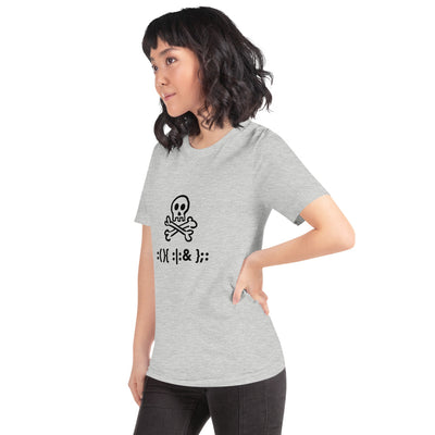 Bash Fork Bomb Linux - Short-Sleeve Unisex T-Shirt (black text)