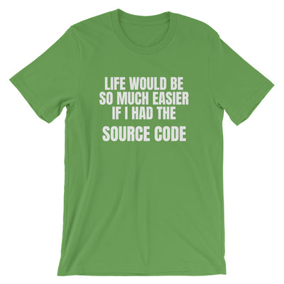 Source code - Short-Sleeve Unisex T-Shirt (white text)