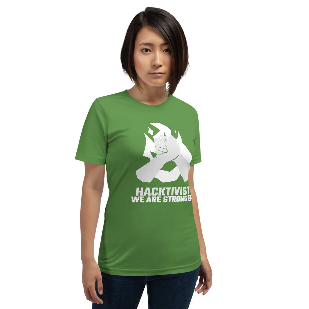 Hacktivist - Short-Sleeve Unisex T-Shirt (white text)