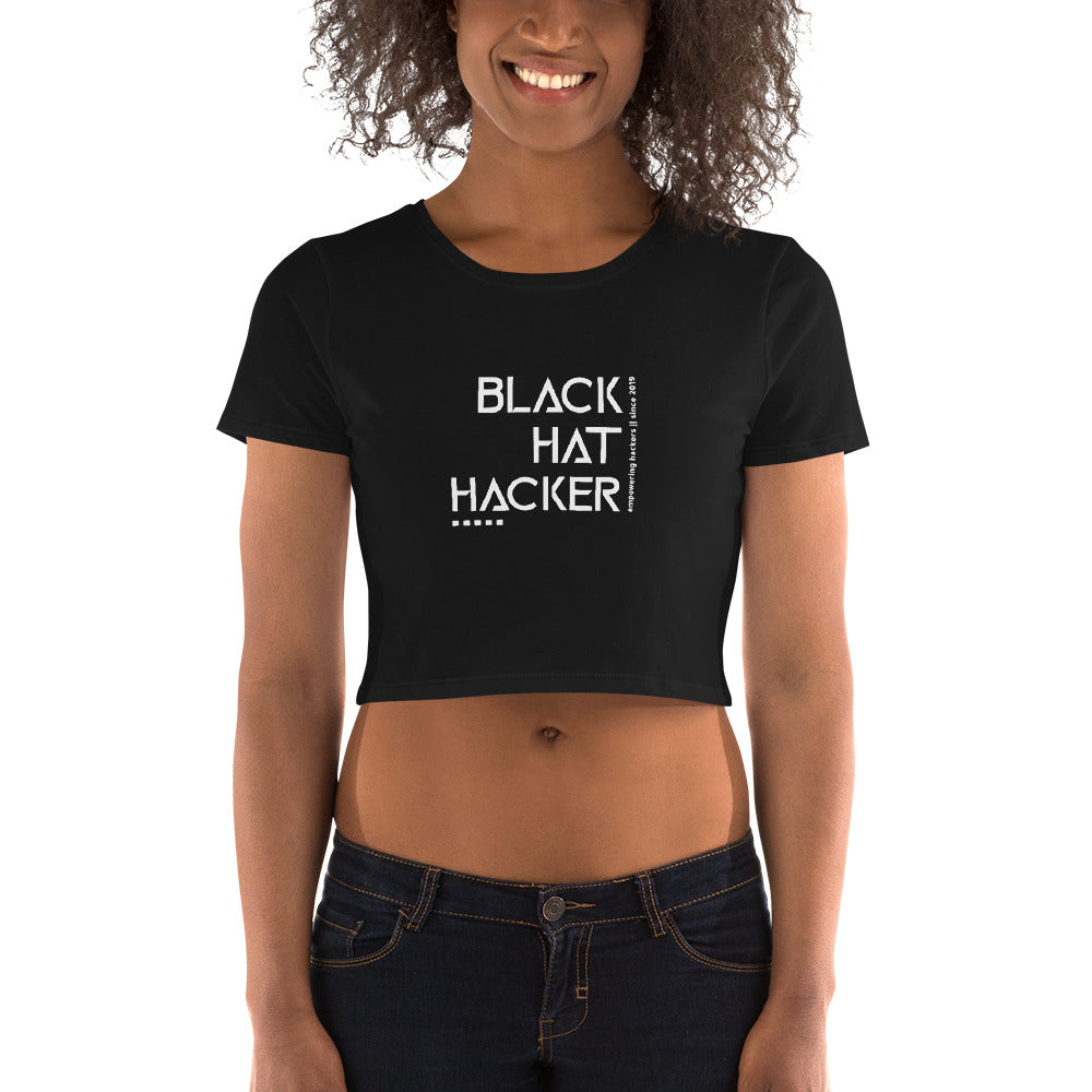 Black Hat Hacker v1 - Women’s Crop Tee