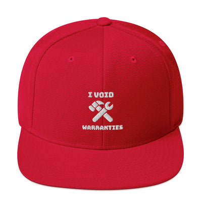 I void warranties - Snapback Hat (white text)