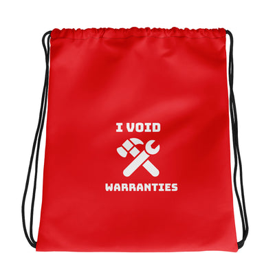 I void warranties - Drawstring bag (red)