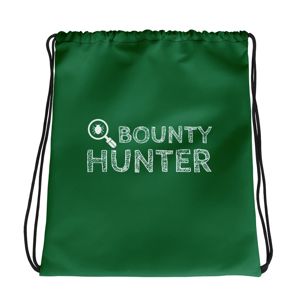 Bug bounty hunter - Drawstring bag (green)