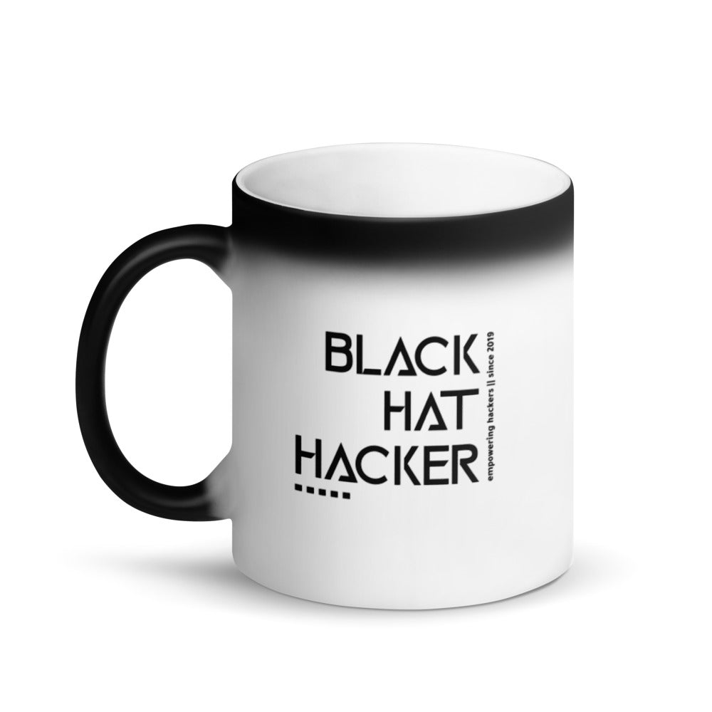Black Hat Hacker v1 - Matte Black Magic Mug