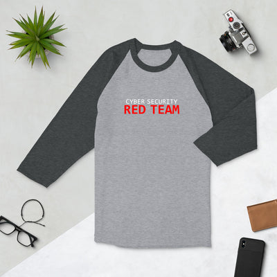 Cyber Security Red Team - 3/4 sleeve raglan shirt