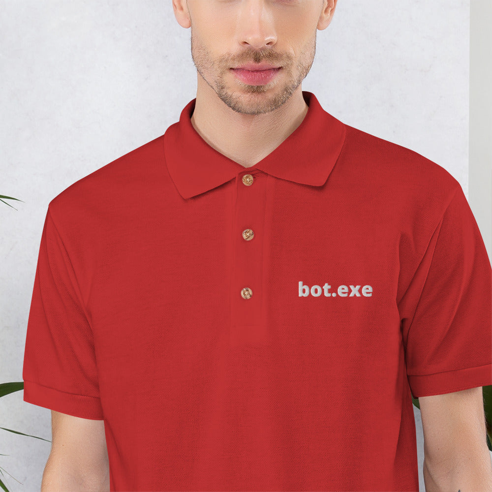 bot.exe - Embroidered Polo Shirt