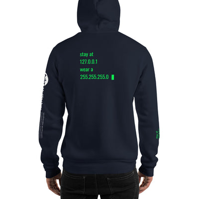 stay at at home, wear a mask v2 - Unisex Hoodie (with all sides design)