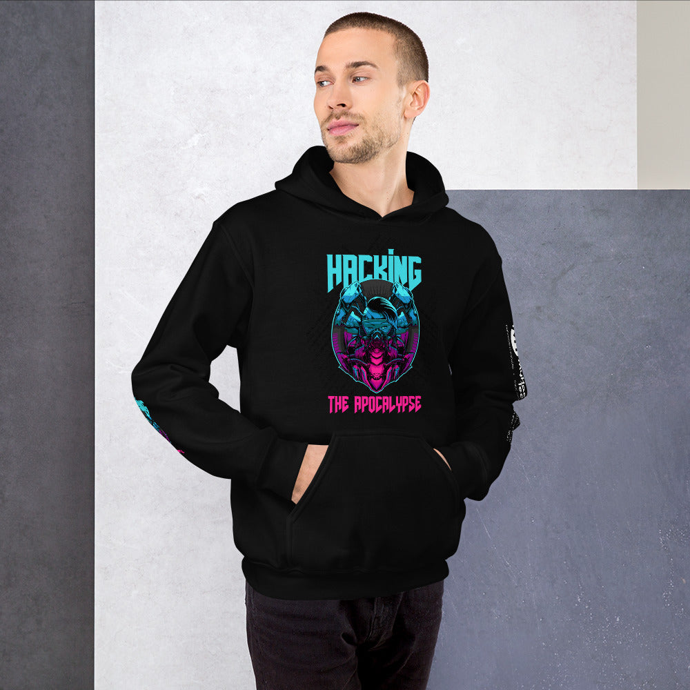 Hacking the apocalypse v1 - Unisex Hoodie (with all sides design)