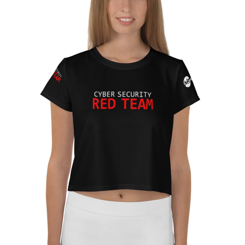 Cyber Security Red Team - All-Over Print Crop Tee