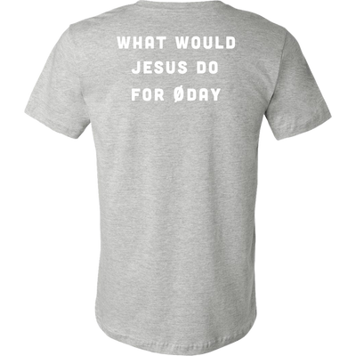 What would Jesus do for 0day - Canvas Mens Shirt