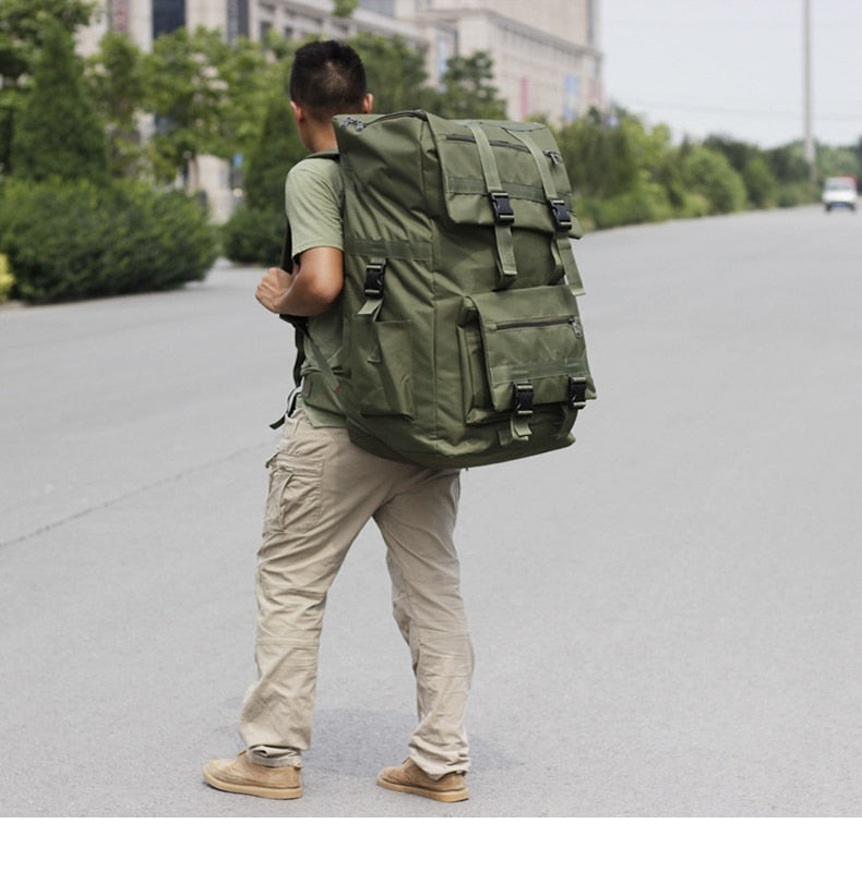 110L 130L Men Hiking Bag Camping Backpack Large Army Outdoor Climbing Trekking Travel Rucksack Tactical Bags Luggage Bag