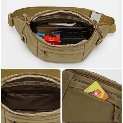 Military Tactical Chest Bag Men Army Waist Sling Bags Zipper Belt Pouch Hiking Fishing Hunting Camping Travel Outdoor